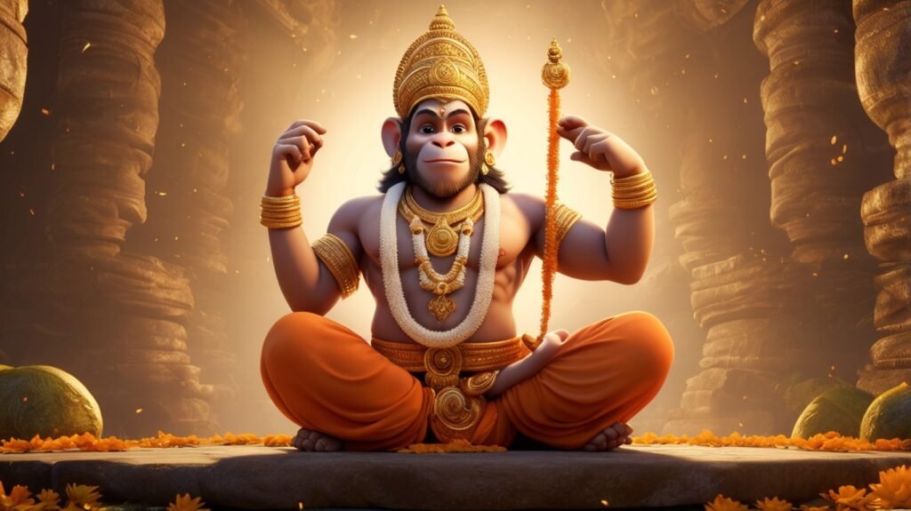 Hanuman Ashtak Likhit Mein