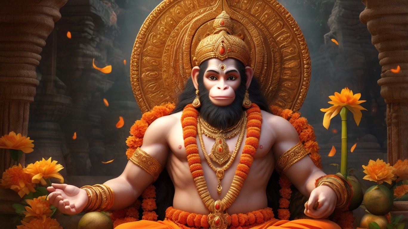 Hanuman Ashtak Likhit Mein