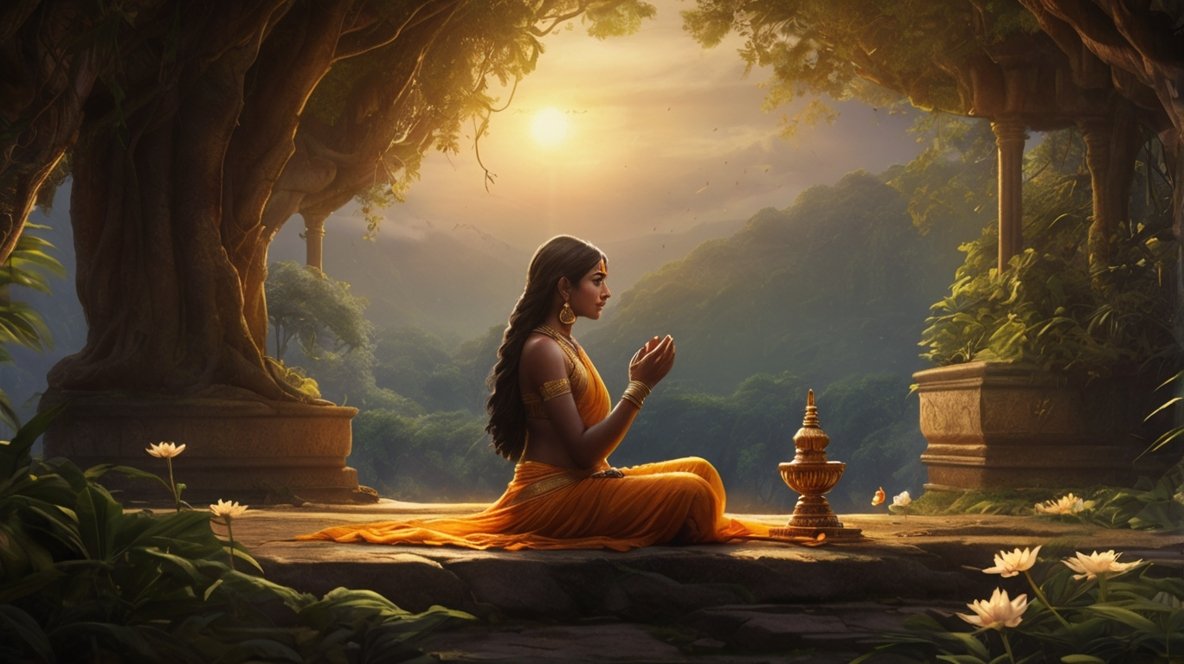 Sita and Trijata