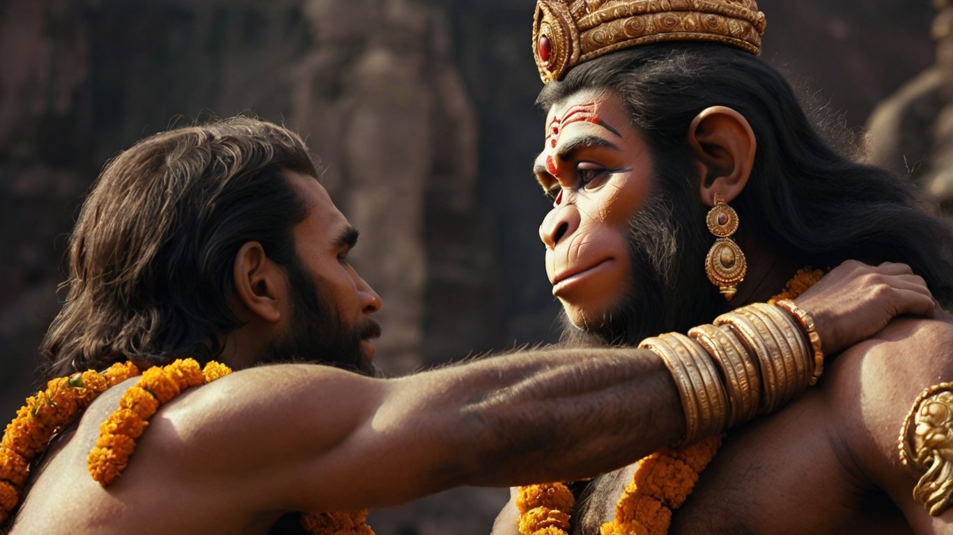 Hanuman and Bharat